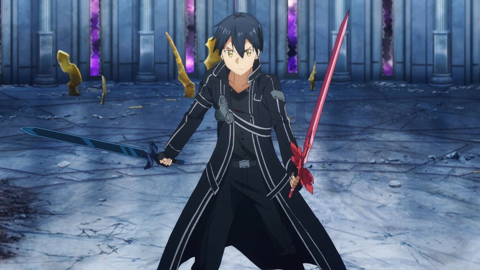 Kirito as seen in anime (Image via A-1 Pictures)